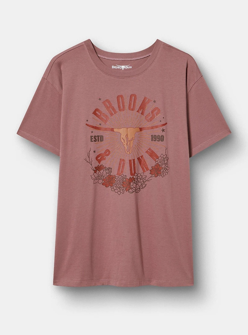 Brooks & Dunn Relaxed Cotton Jersey Tee