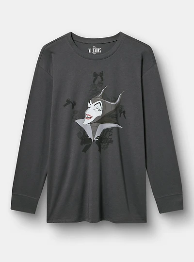 Maleficent Cotton Jersey Long Sleeve Tee
