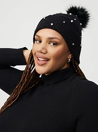 Embellished Knit Beanie