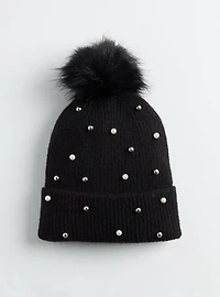Embellished Knit Beanie