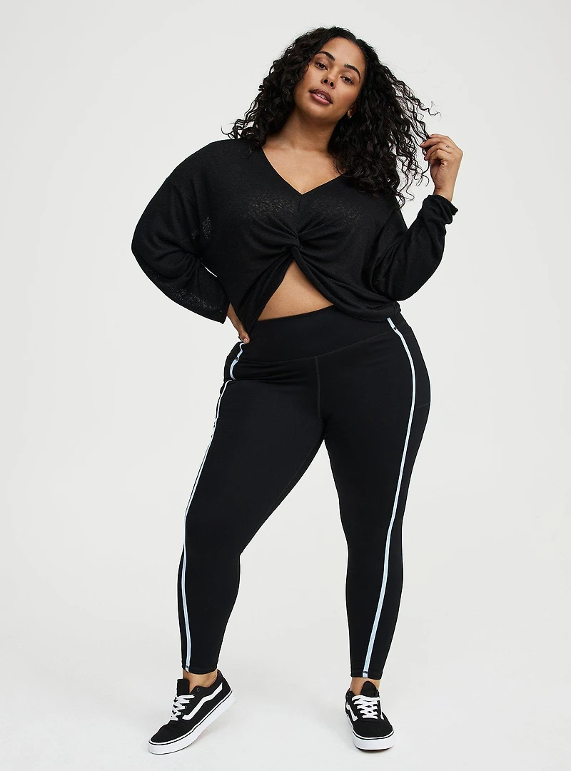 Lightweight Hacci Hi-Low Active Overshirt