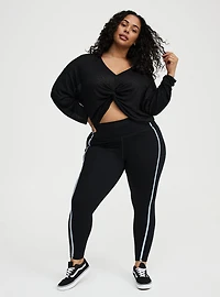 Lightweight Hacci Hi-Low Active Overshirt