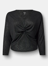 Lightweight Hacci Hi-Low Active Overshirt