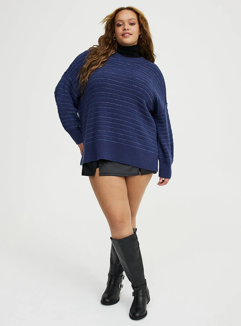Drop Shoulder Crewneck Sweater