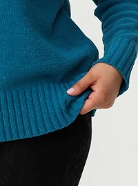 Chenille V-Neck Pullover Sweater