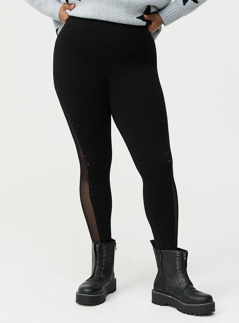 Full-Length Mesh Side Legging