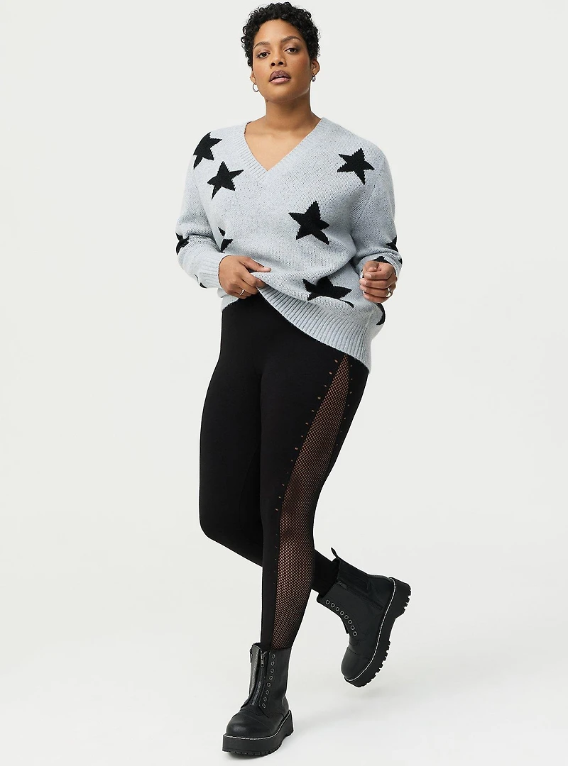 Full-Length Mesh Side Legging