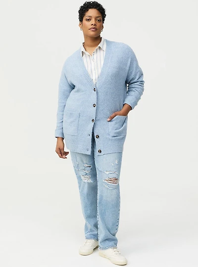 Vegan Cashmere Boyfriend Cardigan