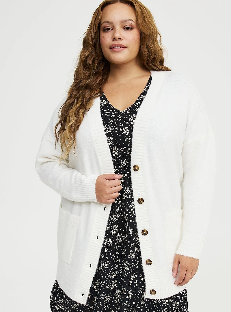 Vegan Cashmere Boyfriend Cardigan