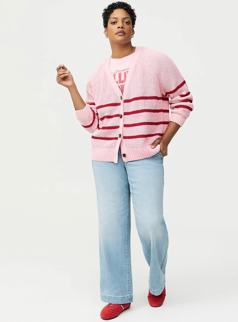 Chenille V-Neck Cardigan