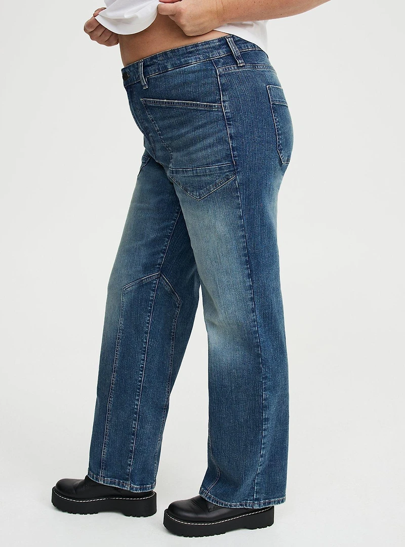 High-Rise Straight Denim Jean