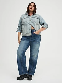 High-Rise Straight Denim Jean
