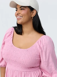 Smocked Babydoll Top