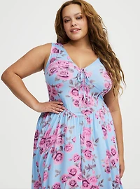 Corset Detail Midi Dress