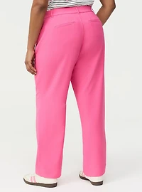 High-Rise Straight Crepe Pant