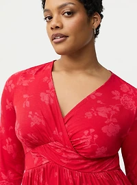 Twist Front Slinky Babydoll Tunic Top