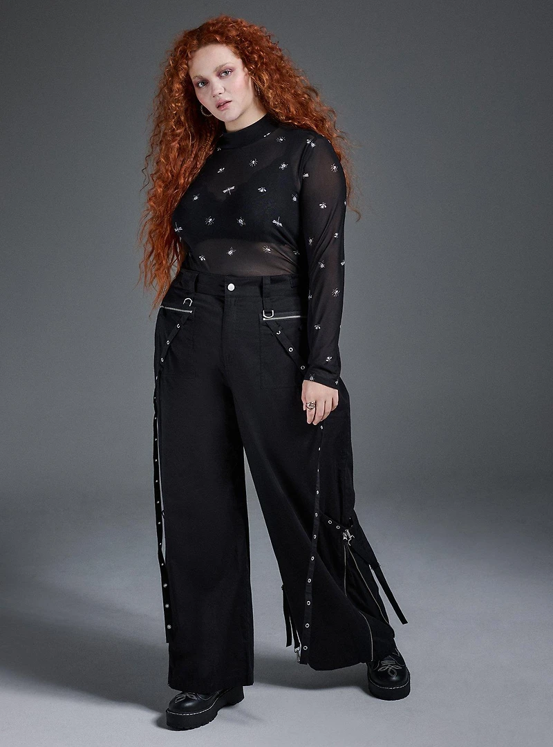 Nightfall Mesh Mock Neck Shirt