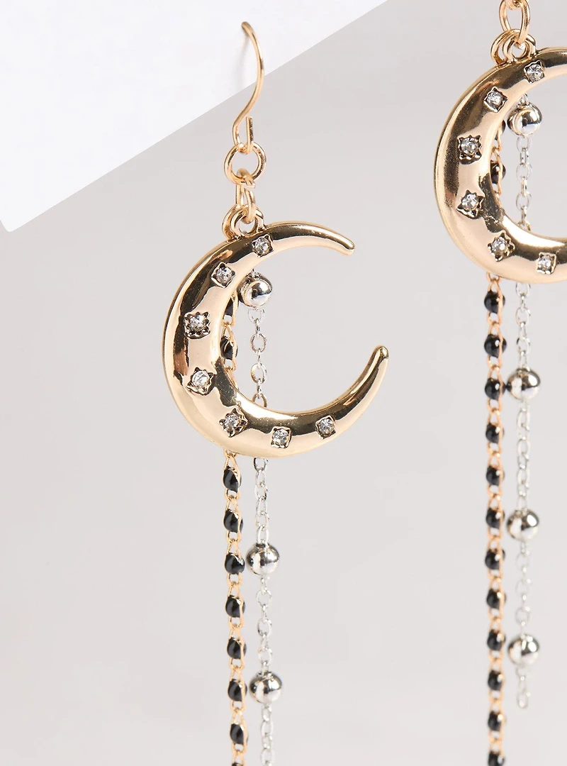 Moon Drop Earrings