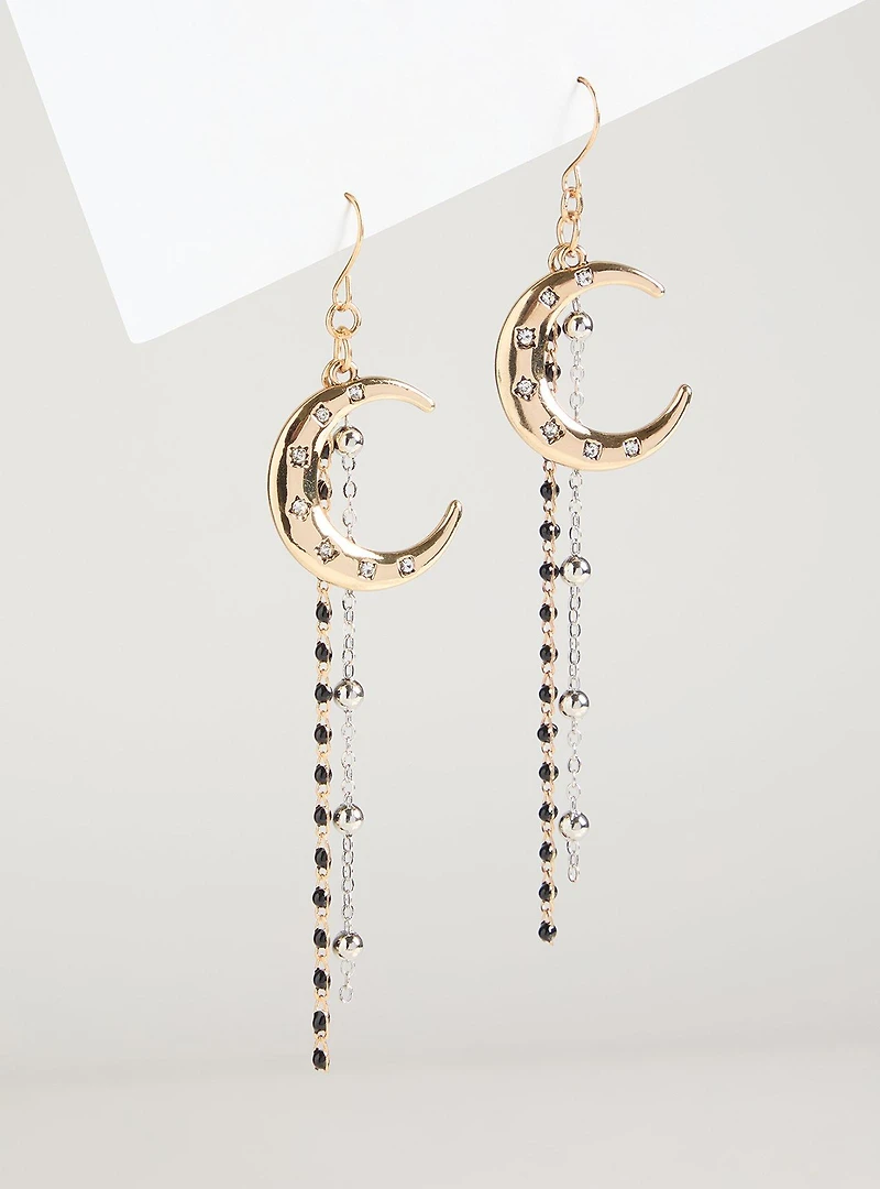Moon Drop Earrings