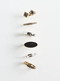 Signet Stone Ring Set