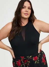 Foxy Mesh Inset Tank