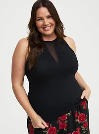 Foxy Mesh Inset Tank