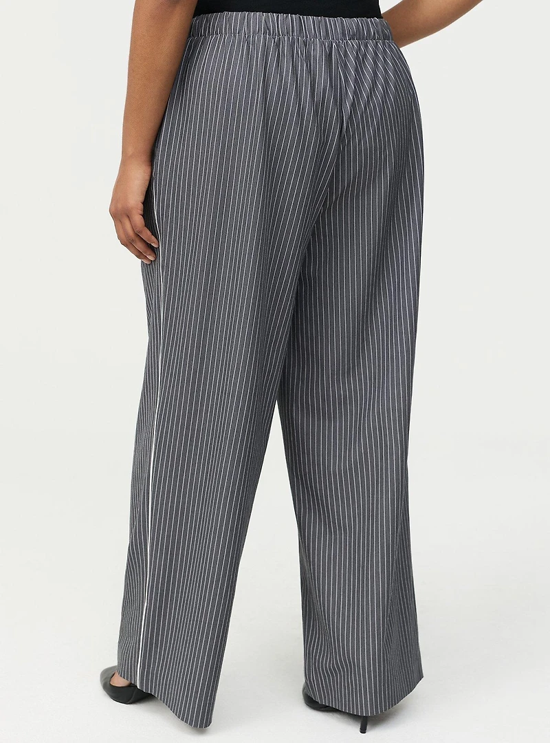 Pull-On Straight High-Rise Pant