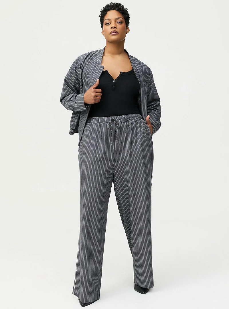 Pull-On Straight High-Rise Pant