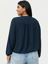 Georgette Surplice Blouse