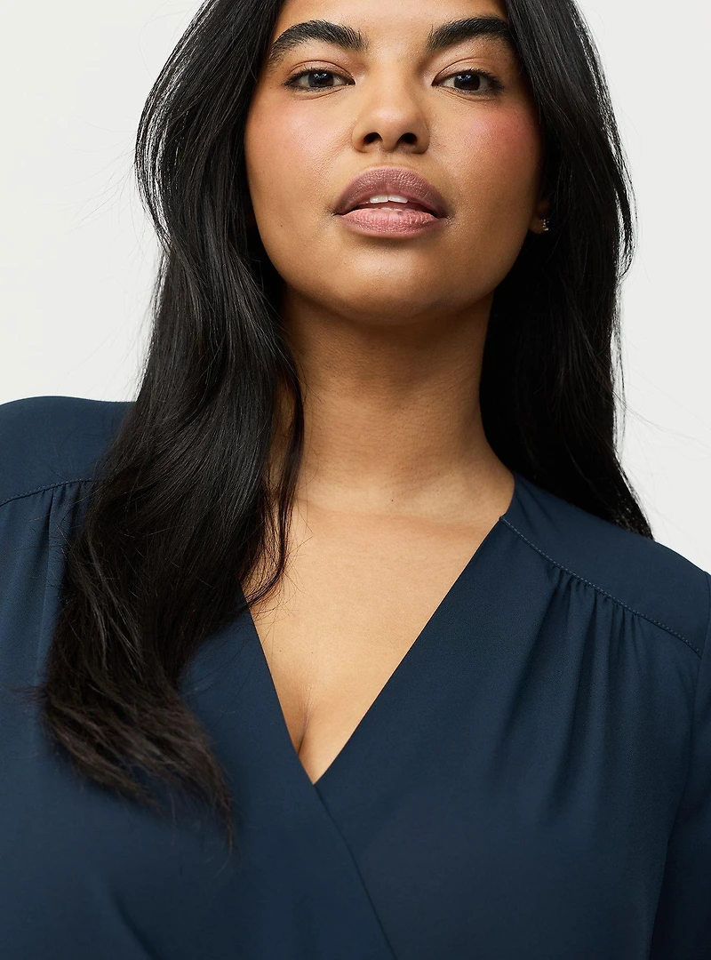 Georgette Surplice Blouse