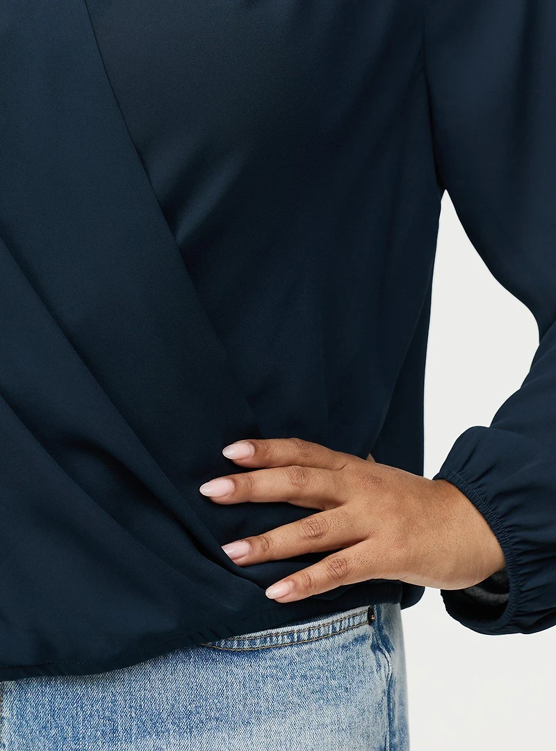 Georgette Surplice Blouse