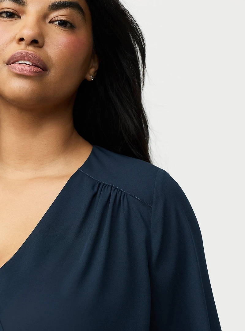 Georgette Surplice Blouse