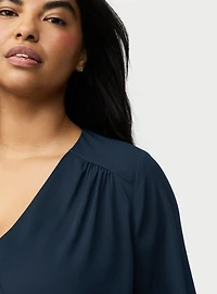 Georgette Surplice Blouse