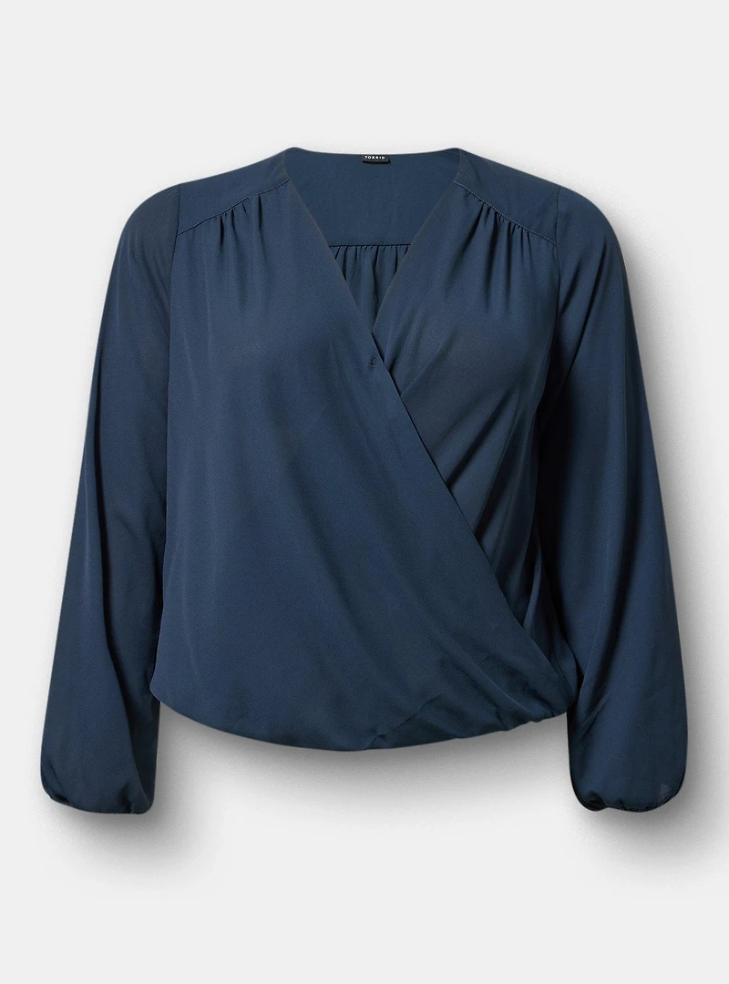 Georgette Surplice Blouse