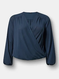 Georgette Surplice Blouse