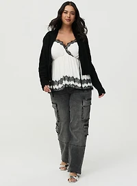 Scallop Trim Babydoll Cami