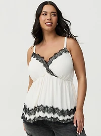 Scallop Trim Babydoll Cami