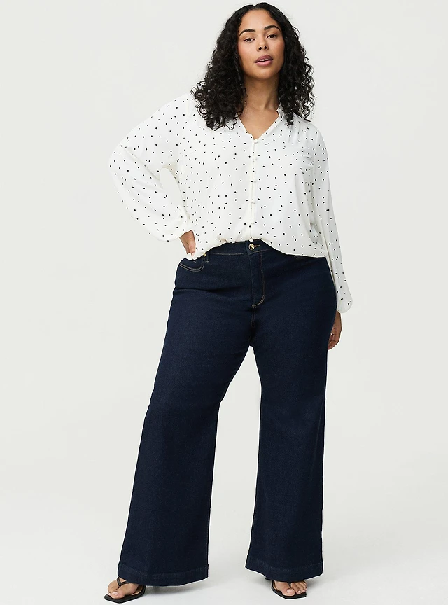 Home | TORRID Georgette Button Front Blouse at Plaza Las Americas