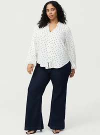 Georgette Button Front Blouse