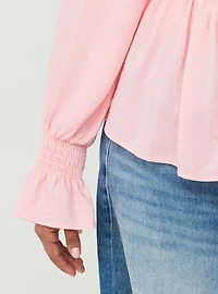 Ruffle Smocked Waist Top