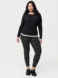 Cotton Modal Rib 2fer Layering Long Sleeve Tee