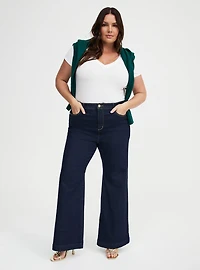 Fitted Cotton V-Neck Tee