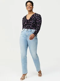 Cowl Neck Long Sleeve Top