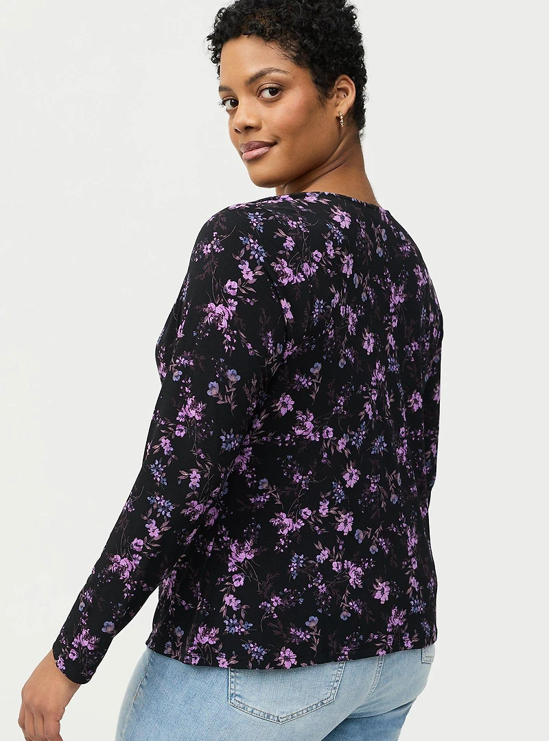 Cowl Neck Long Sleeve Top