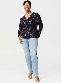 Cowl Neck Long Sleeve Top