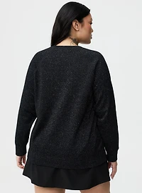 Sparkle Cozy Fleece Raglan Sweatshirt