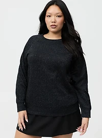 Sparkle Cozy Fleece Raglan Sweatshirt