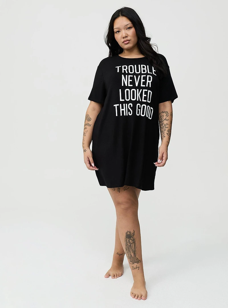Super Soft Jersey Sleep Tee Dress