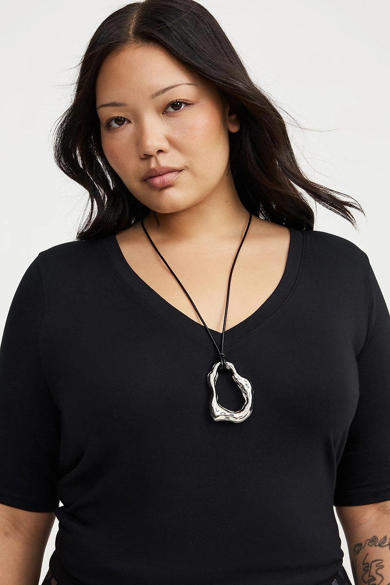 Organic Cord Pendant Necklace