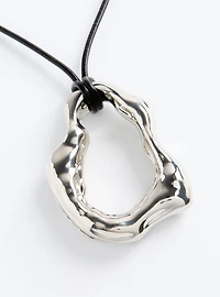 Organic Cord Pendant Necklace